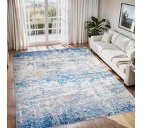 Strloepr Area Rugs 5 x 7 ft,Abstract Modern Blue, Gray, Beige, 155 x 215 cm, Decorative Rug for Living Room Bedroom Teenage Girls Room Decor