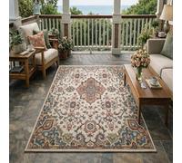 Strloepr Area Rugs 5 x 7 ft,Multicoloured Floral Pink, Blue, Orange, Brown, Purple, White, 155 x 215 cm, Decorative Rug for Living Room Bedroom Teenage Girls Room Decor