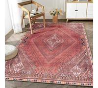 Strloepr Area Rugs 5 x 7 ft,Oriental Geometric Red, Beige, Brown, Black, Blue, 155 x 215 cm, Decorative Rug for Living Room Bedroom Teenage Girls Room Decor