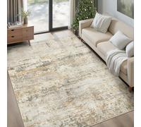 Strloepr Large Rugs 6.5 x 9 ft,Modern Abstract Beige Grey Brown,Neutral,200 x 275 cm, Washable Rug for Living Room Farmhouse Home Office Floor Decoration
