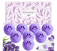 STRN Sneaker Deodorizer Balls 8 Packs Lavender Scent Shoe Odor Elimination, Scented plastic ball, Long-lasting Freshness Shoe Deodorizer for Sneakers Gym, Bags, Cars and Small Spaces