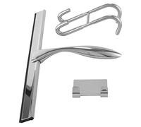 Stroagymoon 12-Inch Shower Squeegee Set, Includes Shower Door Hook and Adhesive Hook, Squeegee for Shower Glass Door