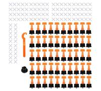 Stroagymoon 50 Set Tile Leveling System Kit with Tile Leveler & Special Wrenches & 2mm Tile Spacers Easy Install