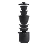 Stroagymoon Porcelain Tea Sets Portable Simple Outdoor Travel Tour Car Tea Pot Cups Set Ceramic Teaware Tea Infuser Easy to Use