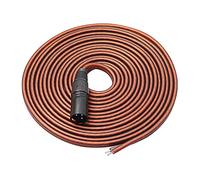 Stroagymoon XLR Speaker Cable, Speaker Bare Wire to XLR Plug Gold Plated XLR 3 Pin Male Connector Replacement Audio Cable Open End