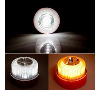 Strobe Light - Amber Warning Beacon | Vehicles Flash Light | Magnetic Double-Mode LED Auto Supplies For Trailer Tow Service Work Motorcycle RV Snowplow Firefighter Aircraft Boat Road Highway Fleet