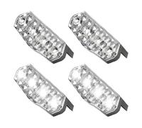 Strobe Light, Solar Strobe Warning Light, 4 Pieces LED Flashing Safety Lighting | Vibration Sensor Activation, Solar Powered Operations | for Safety