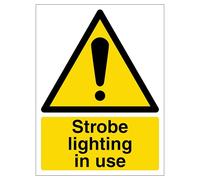 Strobe Lighting In Use - Potrait 300 x 400 mm - Glow In The Dark Self Adhesive Vinyl