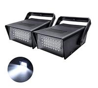 Strobe Lights for Parties, 32 Stage White Strobe Light Party Super Bright Speed Control Flashing, Battery Strobe Light for Disco, Wedding, Christmas.(2pcs)