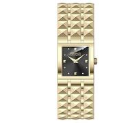 Stroili women's golden watch with bracelet 1683268 steel black background