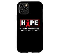 Stroke Awareness Shirt - Red Ribbon Hope Stroke Awareness Case for iPhone 11 Pro