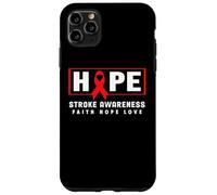 Stroke Awareness Shirt - Red Ribbon Hope Stroke Awareness Case for iPhone 11 Pro Max