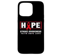 Stroke Awareness Shirt - Red Ribbon Hope Stroke Awareness Case for iPhone 15 Pro Max