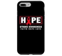 Stroke Awareness Shirt - Red Ribbon Hope Stroke Awareness Case for iPhone 7 Plus/8 Plus