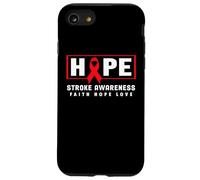 Stroke Awareness Shirt - Red Ribbon Hope Stroke Awareness Case for iPhone SE (2020) / 7/8