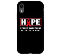 Stroke Awareness Shirt - Red Ribbon Hope Stroke Awareness Case for iPhone XR
