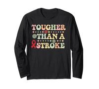 Stroke Awareness Tougher Than a Stroke Survivor Gift Long Sleeve T-Shirt