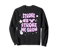 Stroke by Stroke We Grow Calm Growth Uplifting Quote Sweatshirt