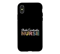 Stroke Coordinator Nurse Leopard Pattern Stroke Care Case for iPhone X/XS