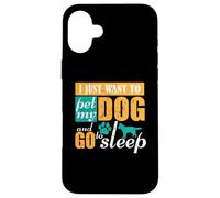 Stroke/petting the Dog Case for iPhone 16 Plus