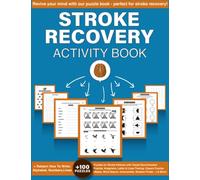 Stroke Recovery Activity Book: +100 Puzzles For Stroke Patients, Puzzles Workbook for Traumatic Brain Injury & Aphasia Rehabilitation, Designed to ... Cognitive Abilities, Motor Skills & Speech