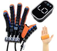 Stroke Robot Rehabilitation Gloves,Finger Training Rehabilitation Gloves,Hand Movement Recovery Orthosis for Hemiplegia,Finger Function Training Robot(Left,Small)
