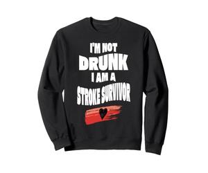 Stroke Survivor Awareness Medical Humor Recovery Sweatshirt