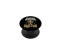 Stroke Survivor By The Grace Of God PopSockets Adhesive PopGrip
