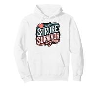 Stroke Survivor Floral Brain Design Pullover Hoodie
