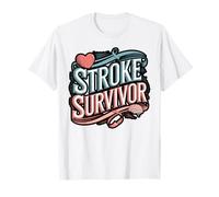 Stroke Survivor Floral Brain Design T-Shirt