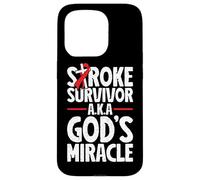 Stroke Survivor Gods Miracle Funny stroke recovery Case for iPhone 15 Pro
