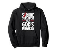 Stroke Survivor Gods Miracle Funny stroke recovery Pullover Hoodie