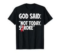 Stroke Survivor Gods Miracle Funny Stroke Recovery T-Shirt