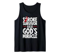 Stroke Survivor Gods Miracle Funny Stroke Recovery Tank Top