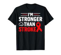 Stroke Survivor I’m Stronger Than Stroke Red Ribbon T-Shirt