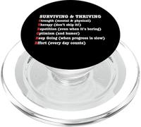 Stroke Survivor Red Ribbon Stroke Recovery Support Groups PopSockets PopGrip for MagSafe