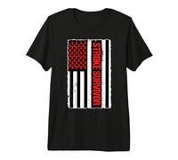 Stroke Survivor US Flag American Stroke Awareness Premium T-Shirt