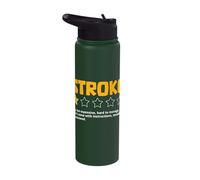 Stroke Too Expensive Would Not Recommend Stroke Awareness Stainless Steel Insulated Water Bottle