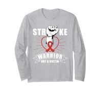 Stroke Warrior Not A Victim Design for Stroke Awareness Long Sleeve T-Shirt