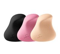 Strokes Beauty Lab Complexion Pro Beauty Blender Sponge, 3 Mixed Colors Set - Ergonomic Makeup Sponge and Beauty Blender, Essential Makeup and Blending Sponge, Multipurpose Makeup Kit Facial Sponge