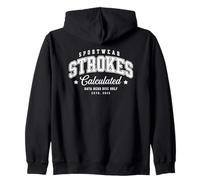 Strokes Calculated Disc Golf Stats Data Nerd Zip Hoodie