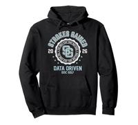 Strokes Gained Data Nerd Disc Golf Crest Pullover Hoodie
