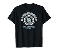Strokes Gained Data Nerd Disc Golf Crest T-Shirt