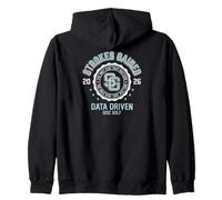 Strokes Gained Data Nerd Disc Golf Crest Zip Hoodie