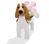 strolfay Dog Planter Gifts for Women,Cute PVC Herb Garden Dog Flower Planter,Dog Planters for Indoor/Outdoor Plants,Dog Flower Pots Suitable Birthday Gifts for pet Lovers 9.45 * 9.17 * 13.39in