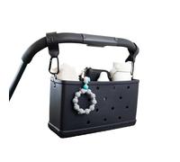 Stroll Pouch Universal EVA Baby Stroller Organizer with Shoulder Strap & Non-Slip Hooks. Fits Strollers Like UPPAbaby, Zoe, Nuna & More. Lightweight, Washable, Durable EVA Stroller Caddy.
