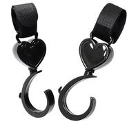 Stroller Accessory Clip, 2X Baby Stroller Organizer Hooks, 360° Rotating Stroller Hooks, Multifunctional Hook Pram Storage Clips, Stroller Strap Mommy Bag Hooks for Purse, Organizer, Water Bottles