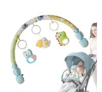Stroller Activity Toy - Battery Powered Entertainment Arch, Sensory Hanging Playset | Light Music Fascinating Pendant Design, Suspended Interactive Development Toy Usage Scenario Stroller Pram