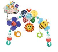 Stroller Arch Toy - Pushchair Hanging Rattle Toys, Activity Crib Arch, Stroller Arches Sensory Toy | Wind Chime With Teether | Crib Bassinet With Clip On Design For Kids, Newborns, Tod