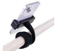 Stroller Bike Phone Holder, Flexible Cell Phone Bicycle Pram Mount with Non-Skidding Arm Grip Soft Alloy Phone Clamp for Baby Buggy Desk Handlebar Treadmill Pushchair